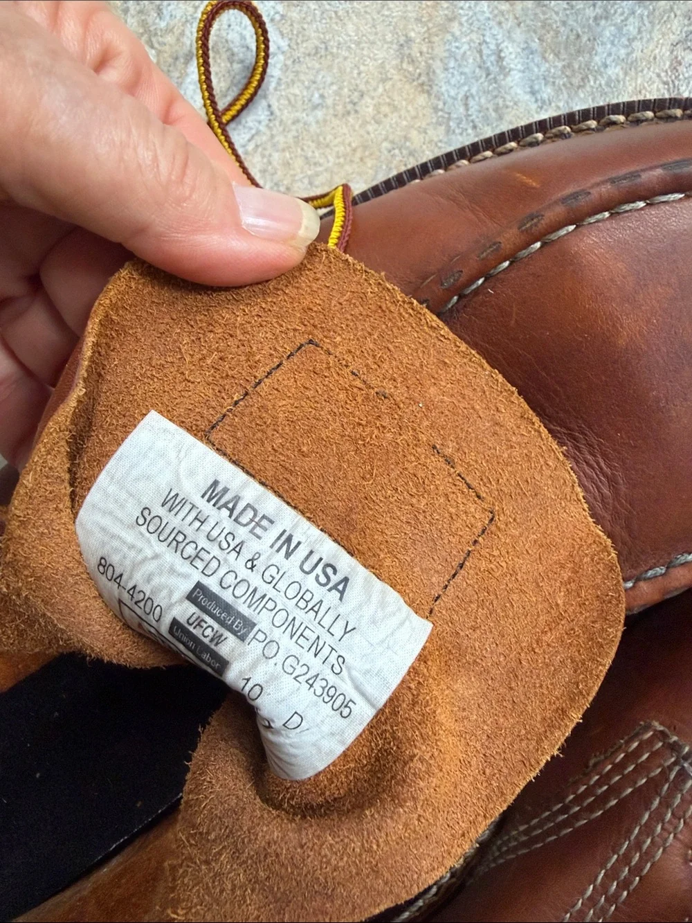 Thorogood 6” Steel Toe Wedge Sole Boot Size 10 D NWT